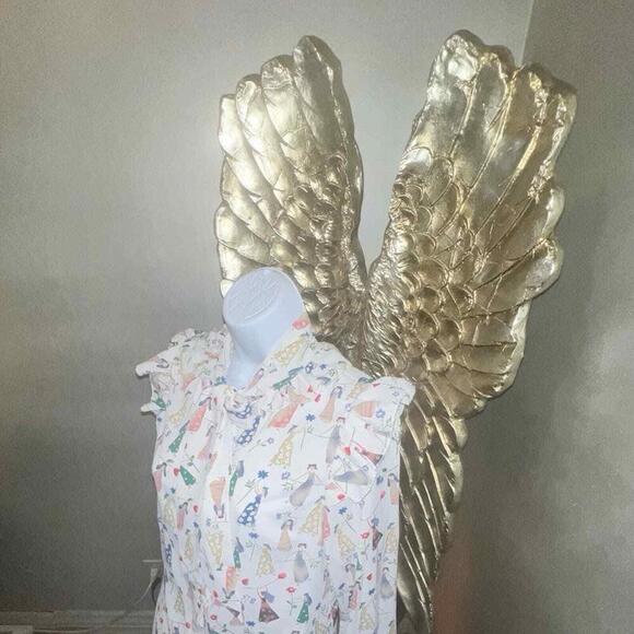 Gracia CHECKERED SHIRT CENTURY FUNNY PEOPLE Blouse,Designer,size Small - Picture 8 of 8